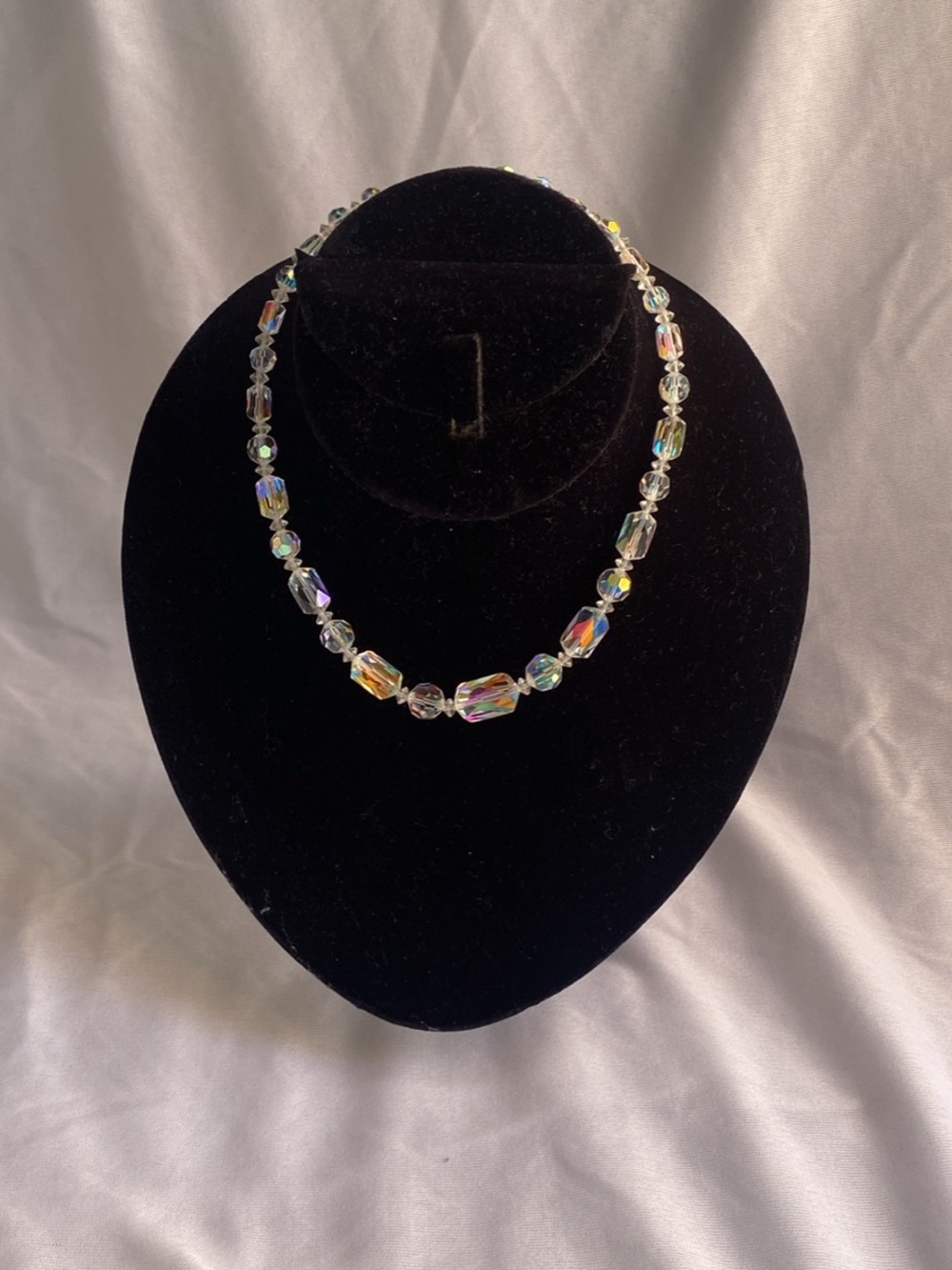 Crystal Aurora Borealis Bead Necklace - Women Jewelry